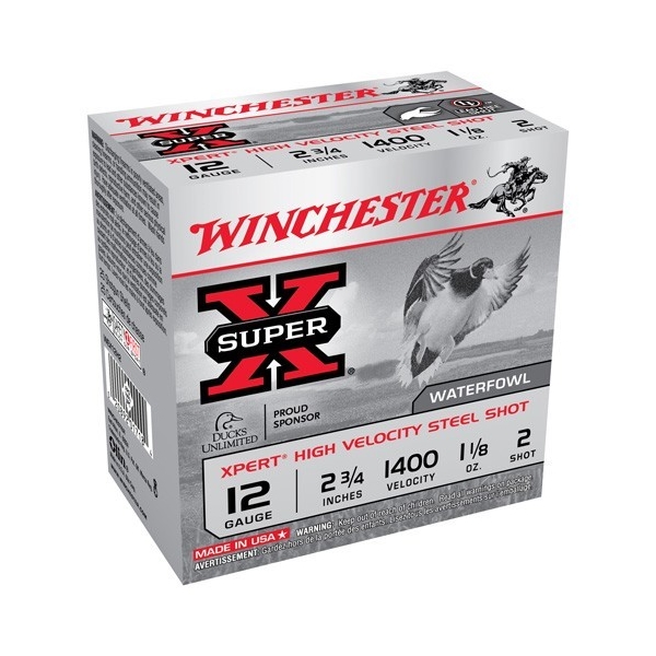 Winchester Xpert 12ga 1400f #2 - 2.75" Steel 1-1/8 25rd 10bx/cs