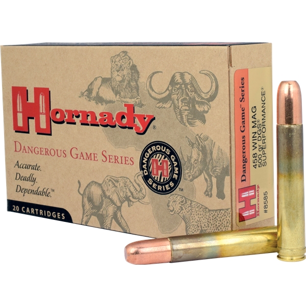 Hornady Dangerous Game, Horn 8585  458 Win 500 Dgs Hm                 20/6