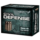 Liberty Civil Defense - 20rd 50bx/cs 9mm Luger 50gr Hp