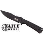 Mc Elite Tactical Backdraft - 5" Clip Pnt Fixed Black/black!