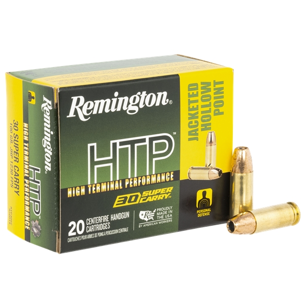 Remington Hd 30 Super Carry - 20rd 10bx/cs 100gr Jhp Htp