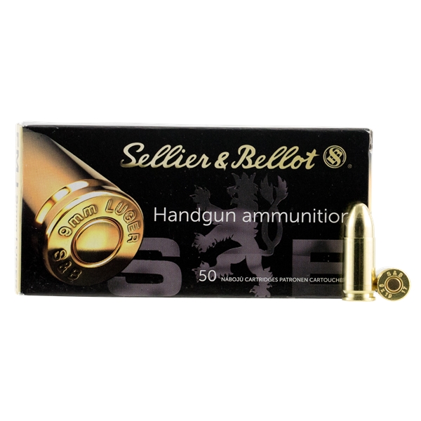 Sellier & Bellot Handgun, S&b Sb9b     9mm        124 Fmj             50/20