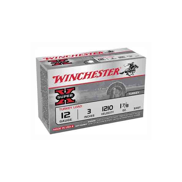 Winchester Super-x Trky 12ga 5 - 10rd 10bx/cs 3" 1210fp 1-7/8oz