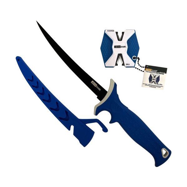 Accusharp Fillet Knife W/ Two- - Step Carbide Sharpener 6.5"