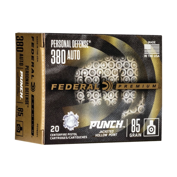 Federal Punch 380acp 85gr - 20rd 10bx/cs Jhp