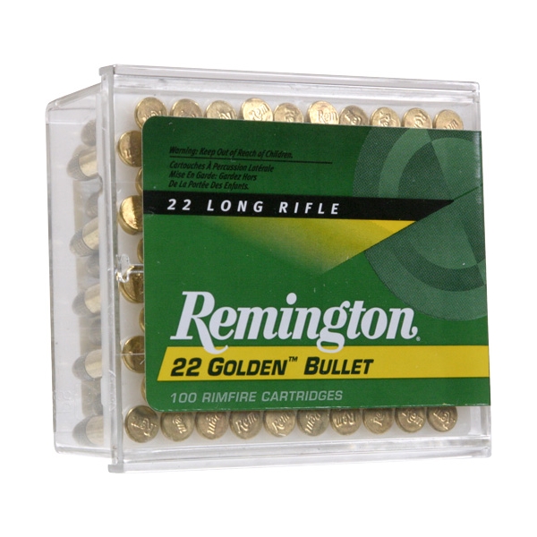 Remington 22 Lr High Velocity - 100rd 50bx/cs 40gr Plated Lrn