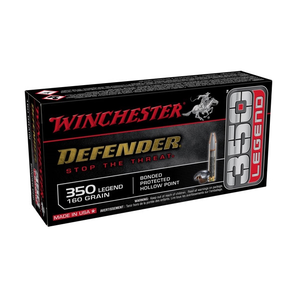 Winchester Defender 350 Legend - 20rd 10bx/cs 160gr Bonded Hp