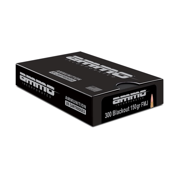 Ammo Inc 300 Blackout 150gr - Fmj 20rd 25bx/cs