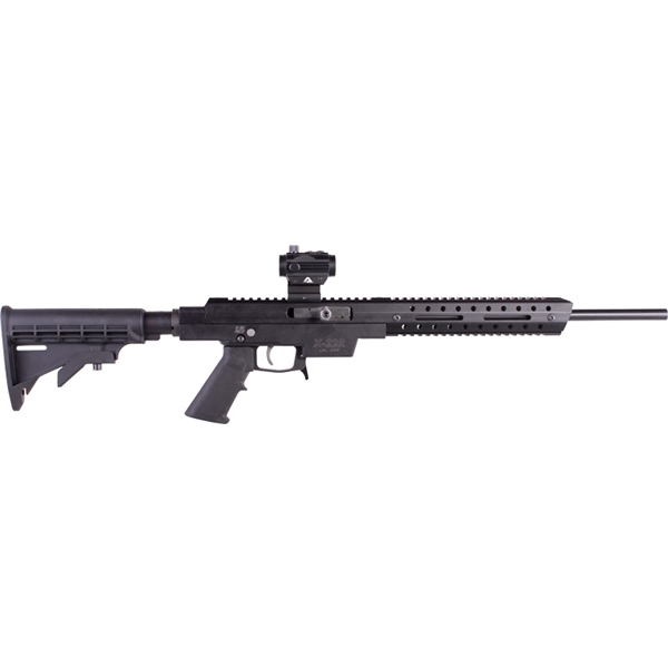 Excel X22r Rifle .22lr 10rd - 16" Black With Red Dot Sight