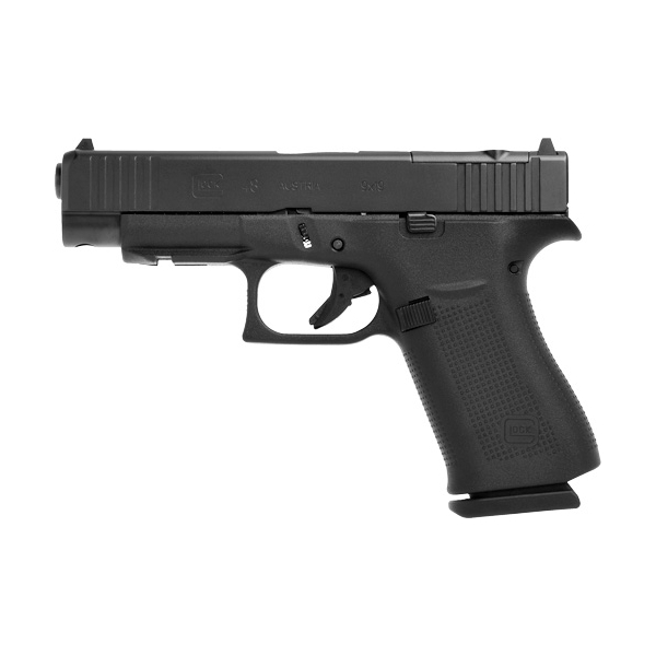 Glock 48 Mos 9mm Luger Fs 10rd - Black Polymer Front Rails
