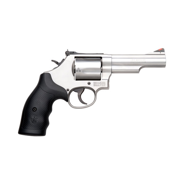 S&w 69 .44mag 4.25" Adj - 5-shot Stainless Rubber