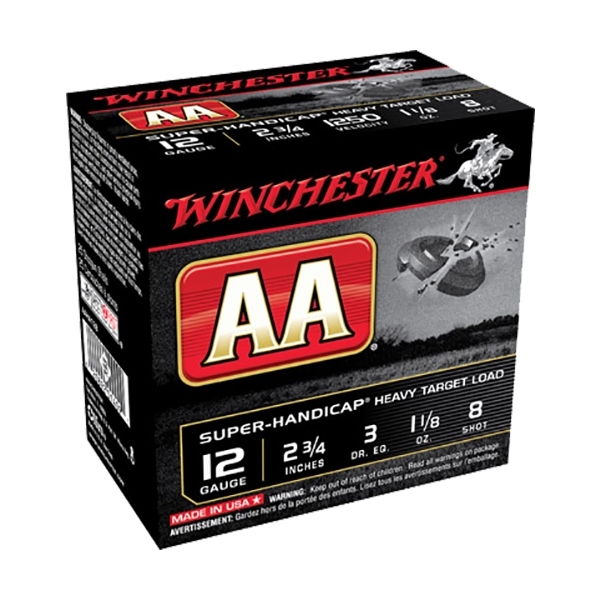 Winchester Ammo Aa, Win Aaha128    Aa Sup  Hnd 11/8      25/10