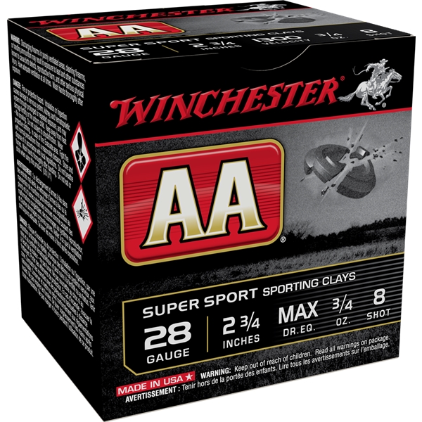 Winchester Ammo Aa, Win Aasc288    Aa Spt Cly   3/4      25/10