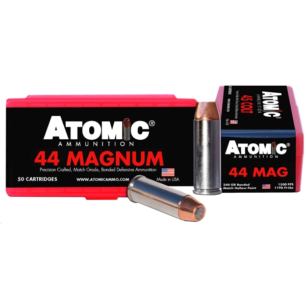 Atomic Pistol, Atomic 00440 44mag       240 Bonded Match Hp 50/10
