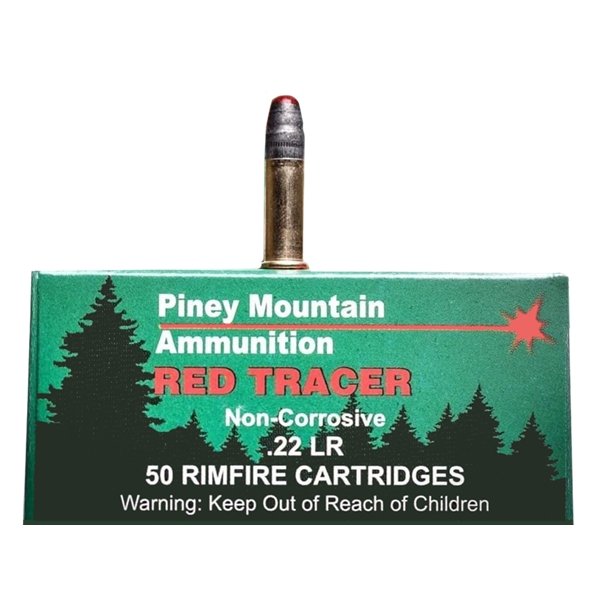 Piney Mountain Ammunition Red Tracer, Supernova Pmsn22lrr 22lr  40lrn  Red Tracers 50/10