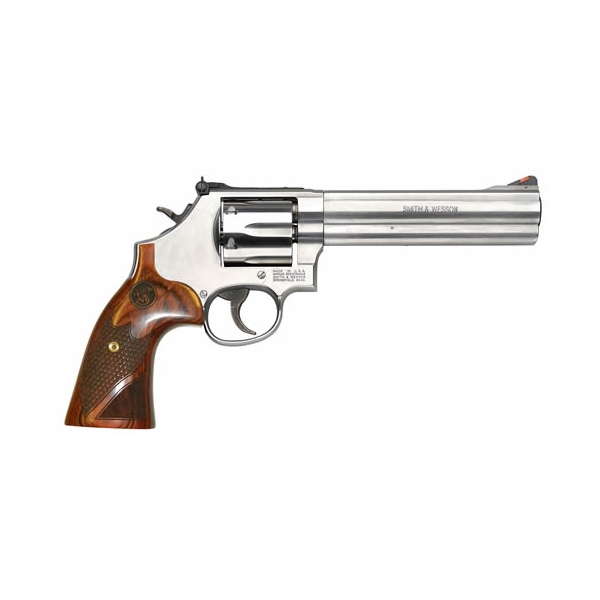 S&w 686 Deluxe .357 Mag. 6" As - 7-shot Ss Checkered Wood Grips