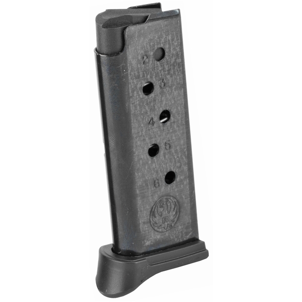 Mag Ruger Lcp 380acp 6rd Bl W/ext