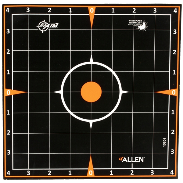 Allen Ez Aim 8"x8" Sight-in 5pk