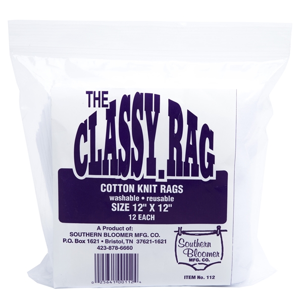Sthrn Blmr Cotton Rag 12x12" 12/bag