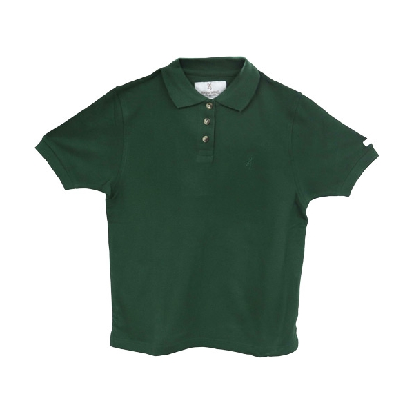 Browning Women's Ss Buck - Mark Polo Med Forest Green<