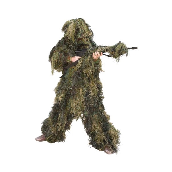 Red Rock 5 Piece Ghillie Suit - Woodland Youth Large