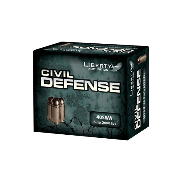 Liberty Civil Defense - 20rd 50bx/cs 40sw 60gr Hp