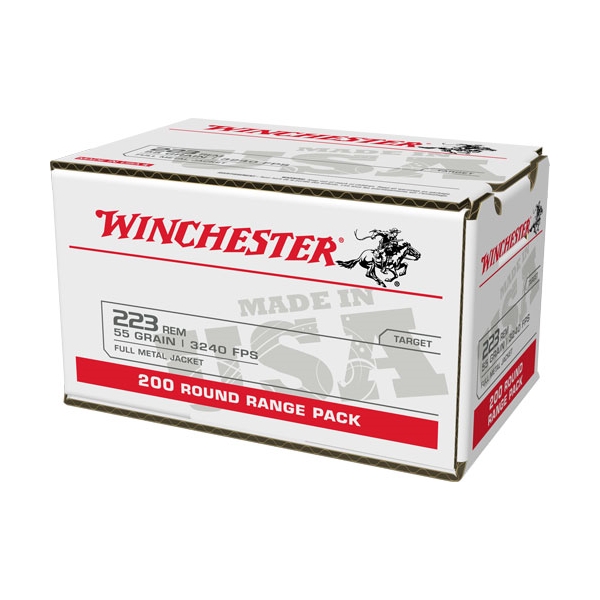 Winchester Usa 223 Case Lot - 800rd 55gr Fmj