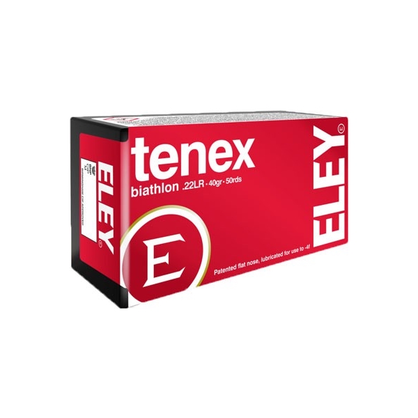 Eley Tenex Biathlon 22lr 40gr - 50rd 100bx/cs Flat Nose