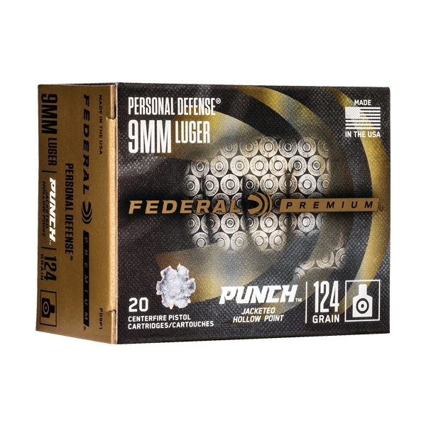 Fed Punch 9mm 124gr Punch Jhp 20/200