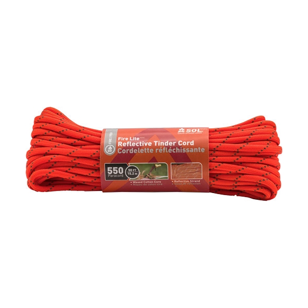 Arb Sol Fire Lite Reflective - Tinder Cord 50' Poly 550