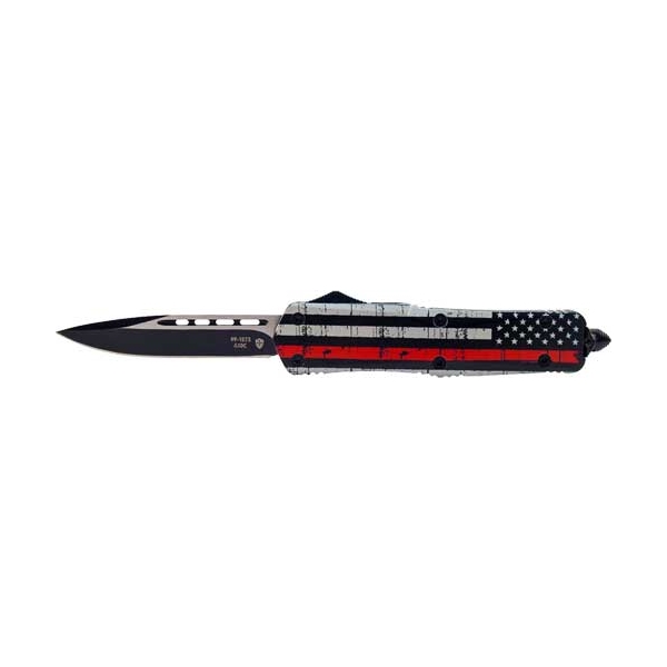 Templar Knife Large Otf Back - The Red 3.5" Blk Drop Point