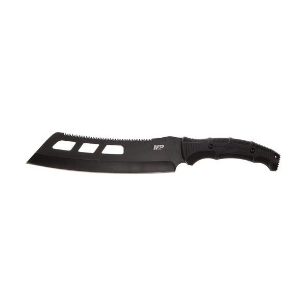S&w Knife M&p Cleaver Machete - 10" Sawback W/synthetic Sheath