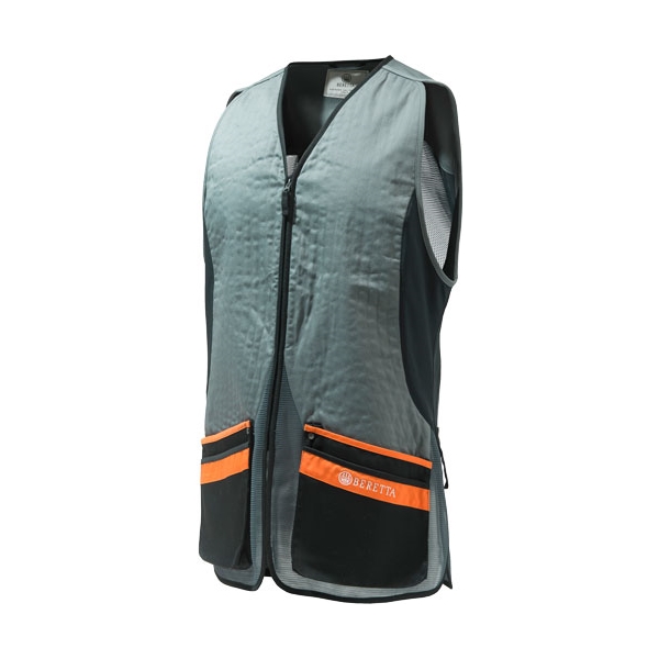 Beretta Men's S.pigeon Vest - Large Grey/orange