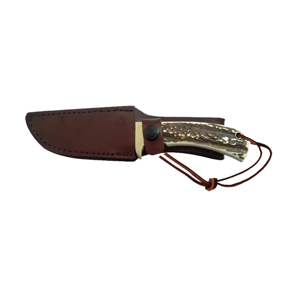 Uncle Henry Knife Staglon 4" - Caper W/leather Sheath