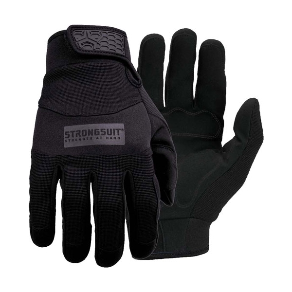 Strongsuit General Utility Pls - Gloves Medium Black Lthr Palm