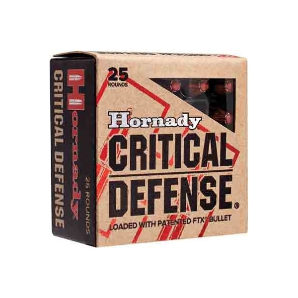 Hornady Critical Defense - 25rd 10bx/cs 380 Acp 90gr Ftx