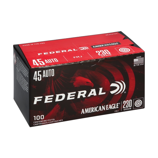 Federal Ae 45acp 230gr Fmj - 100rd 5bx/cs