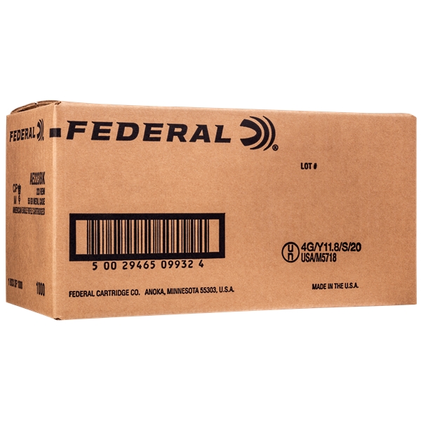Federal American Eagle, Fed Ae223bkx       223      55 Fmjbt *cs*   1000/1