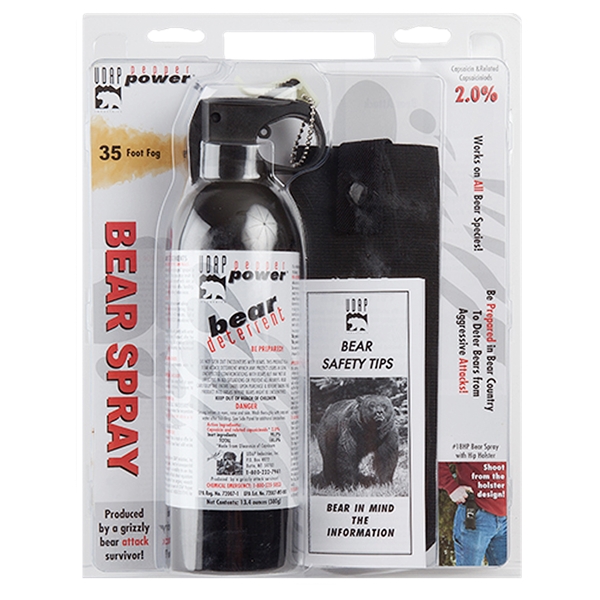 Udap Magnum Bear Spray, Udap 18hp   Sup Mag Bear 380g Hip Hlst