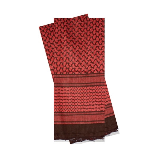 Red Rock Shemagh Head Wrap - Red/black