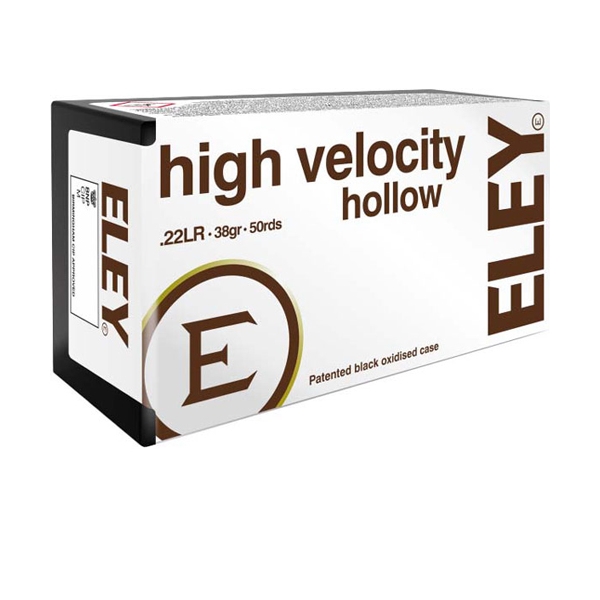 Eley High Velocity Hp 22lr - 50rd 100bx/cs 38gr
