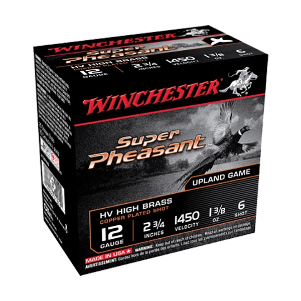 Winchester Super Pheasant 12ga - 25rd 10bx/cs 1450fps 1-3/8oz 6