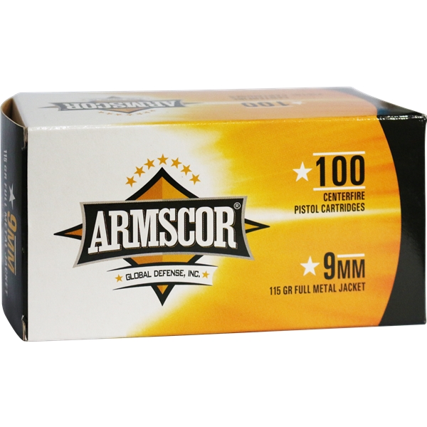 Armscor Pistol, Arms 50444 9mm   115   Fmj   Value Pack     100/12