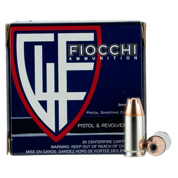 Fiocchi 9mm Luger 124gr Xtp-hp - 25rd 20bx/cs