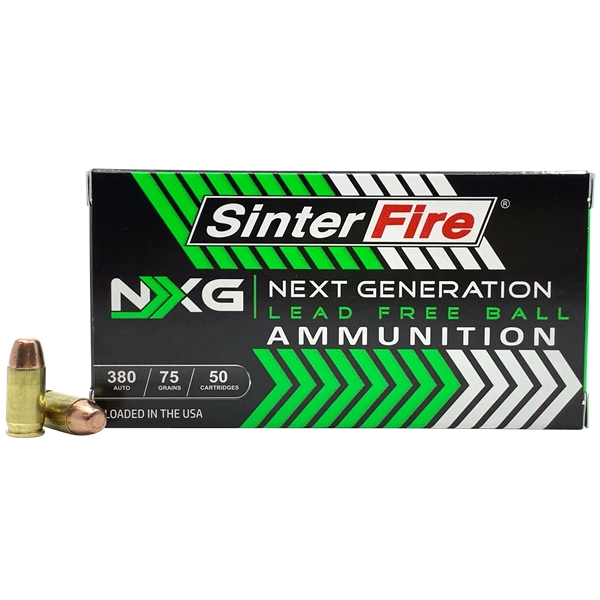 Sinterfire Inc Next Generation (nxg), Sinterfire Sf38075nxg 380 Auto 75gr Leadfree 50/20