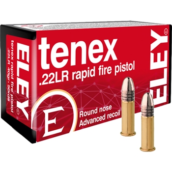 Eley Tenex Rapid Fire Pistol - .22lr 40gr. Round Nose 50-pack