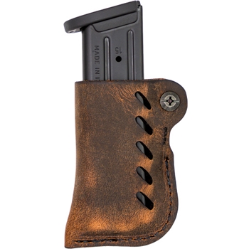 Versacarry Leather Mag Holder - Double Stack Flex Vent Dis Br<