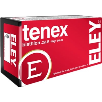 Eley Tenex Biathlon 22lr 40gr - 50rd 100bx/cs Flat Nose