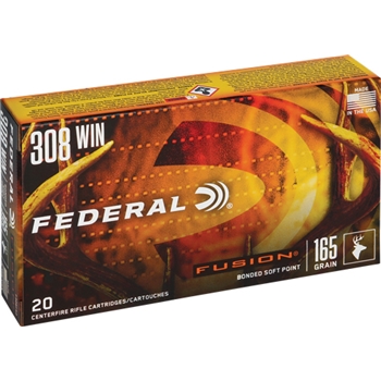 Federal Fusion 308 Win 165gr - 20rd 10bx/cs Fusion
