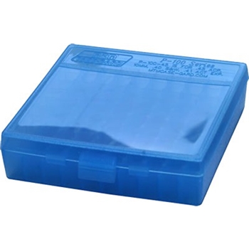 Mtm Ammo Box .22lr - 100-rounds Clear Blue
